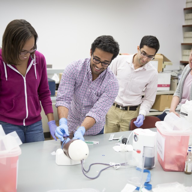 students in lab